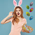 50 Easter Double Crisp Chocolate Eggs Half-Pound, Happy Easter Day, Party Bag Fillers, Individually Wrapped, Approx.