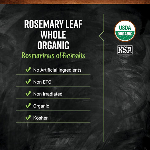 1lb Frontier Co-op Organic Whole Rosemary Leaf