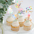 Art Birthday Party Decorations Girl - 24pcs Art Paint Party Cupcake Toppers for Rainbow Art Birthday Supplies