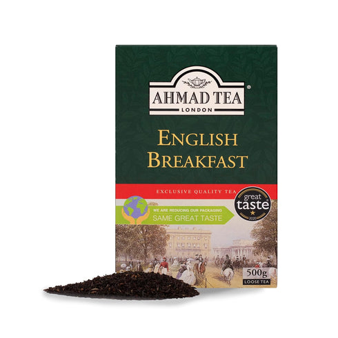 500 Ahmad Tea Black Tea, English Breakfast Loose Leaf, Gram Box