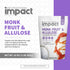 Impact Monk Fruit Allulose Sweetener, Zero Calorie Baking Essential, Keto Friendly Sugar Substitute, 1lb