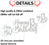 Silver Glitter Happy 13th Birthday Cake Topper - 13th Birthday Party Decoration, 13th Birthday Cake Topper