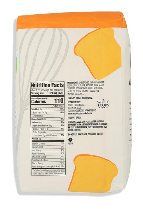 365 80 by Whole Foods Market, All Purpose Flour, Ounce