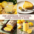 1.1 Lb 100% Organic Lemon Juice Powder, Bulk Size - Freeze Dried, Fresh Zesty Flavor Great for Drinks & Baking - Rich