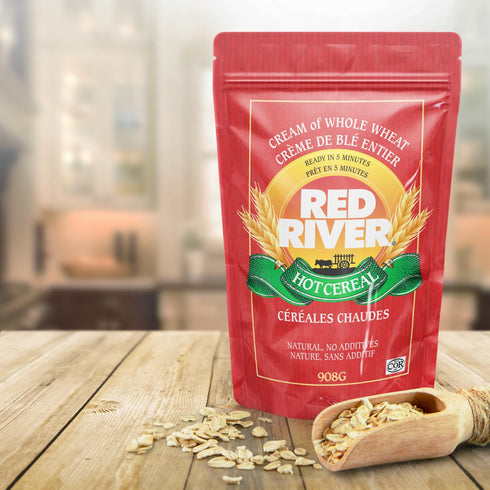 (2lbs 908g) (1-Pack) Red River Cereal - Cream of Whole Wheat Hot Cereal / Made in Canada at Arva Flour Mills - All