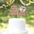 Sumerk 55th Anniversary Cake Topper, 13PCS Rose Gold Glitter Cake Decorations for Wedding Anniversary Celebration Party