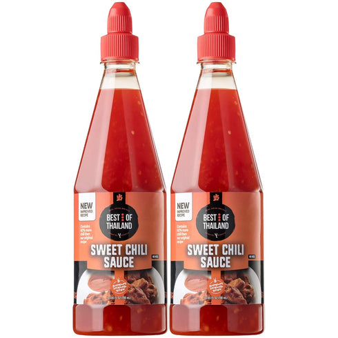 Best of Thailand Sweet Chili Sauce | 2 Bottles 23.65oz | Authentic Asian-Brewed Thai Marinade, No MSG, Kosher