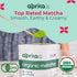 AprikaLife Organic Matcha Powder, USDA & JAS Certified, No Sugar Added, 3.5 oz/100g for Lattes & Baking