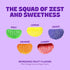 2 lb Cambie Fruit Slices Candy, of Assorted Fruit Slices Jelly Candy in Five Mouth-Watering Flavors - Cherry, Orange