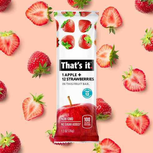 Pack (20 Pack) 100% Thats it. Fruit Bars Variety | Natural Fruit Snacks, Gluten-Free, Vegan & Low Carb | Healthy Snack