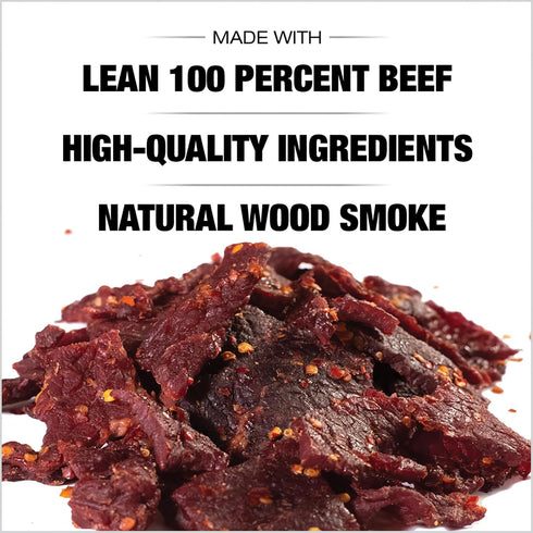 8 Pack, 11 70 (Pack Old Trapper Beef Jerky, Hot & Spicy Ounce Individual Tender and Spicy Meat Snacks for Lunches