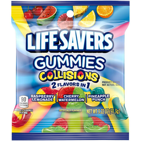 Life Savers Collisions Gummy Candy, 3.22 oz Bag (Pack of 12)