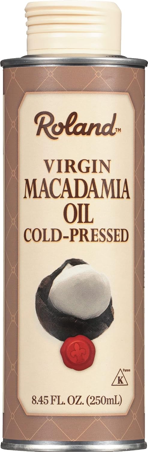 Roland Foods Virgin Cold-Pressed Macadamia Oil, Specialty Imported Food, 8.45 Ounce, Pack