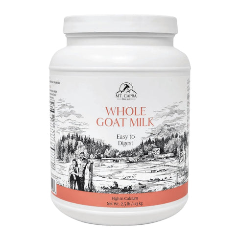 Mt. Capra Whole Goat Milk | Powder from Non-GMO, Grass-Fed Goats, Creamy,