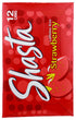 12-Pack 12oz Shasta Strawberry Soda | Bold, Ripe Strawberry Flavor | Caffeine-Free Soft Drink | of Cans | Sweet