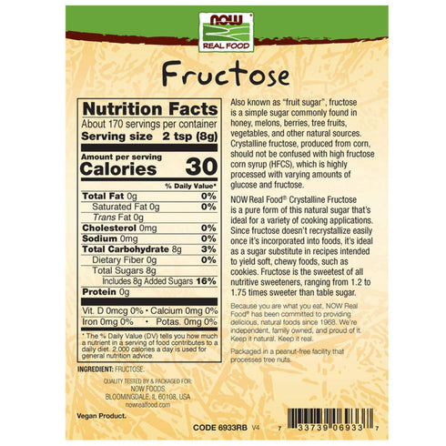 3 LB (Pack 2) Now Foods, Fructose Fruit Sugar