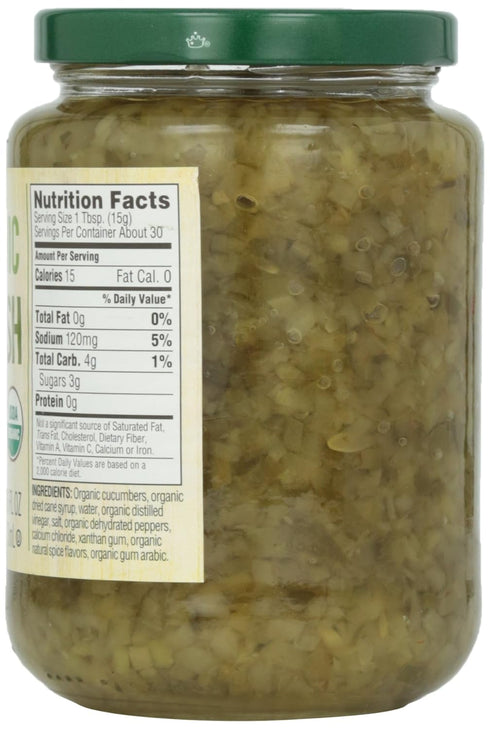 95% 16 oz Woodstock, Sweet Relish, At least Organic