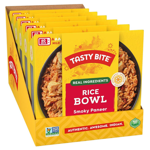 Tasty Bite Smoky Paneer Biryani Rice Bowl, Ready to Eat, Microwaveable, Gluten