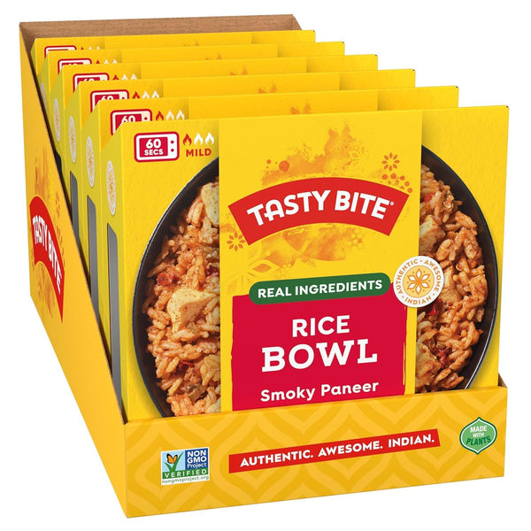 Tasty Bite Smoky Paneer Biryani Rice Bowl, Ready to Eat, Microwaveable, Gluten