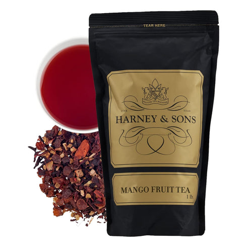 Harney & Sons Mango Fruit Tea| 16 oz Bulk Herbal Mango Fruit