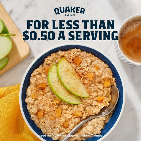 12.9 Oz, 6 Count (Pack 12) Quaker, Protein Instant Oatmeal, Banana Nut