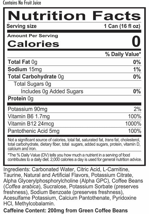 REDCON1 200mg B6, B12 B5 (12 Energy High Performance Drink, Grape Freeze - Zero Sugar Energy Drink with Alpha GPC