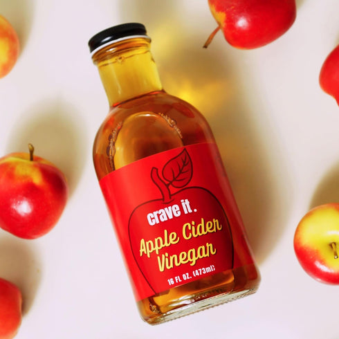 16oz 2pk Crave It. Apple Cider Vinegar with Mother - Gut Health & Digestion - Made with Utah Honey