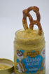 Pack 2 Unique Snacks Sharp German Mustard Dip, Whole Grain Mustard Seeds, Pretzel Dip, Non-GMO