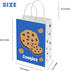 Lsaepon (16 Pack) Cookies Milk Birthday Party Favor Gift Bags, Cookie and Milk Theme Birthday Party Baby Shower Candy