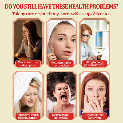 Miss feel (90 bags-3Boxes) Daily Liver Care Tea, Natural LiverTea for Health, Chinese HerbalTeas, Organic LiversCleanse