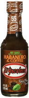 El Yucateco Coffee Habanero Sauce, 4 oz, Gluten Free, Sugar Free, 6 Pack