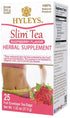 Hyleys Slim Tea Raspberry Flavor - Weight Loss Herbal Supplement Cleanse and Detox - 25 Tea Bags