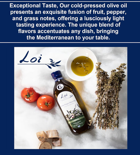 33.8 Oz. Loi Ladi - Extra Virgin Olive Oil from Crete, Greece by Chef Maria Loi, Authentic and Unfiltered - Fl.