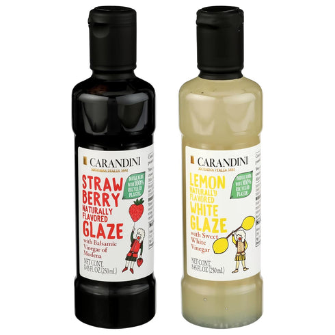 Carandini Lemon Glaze with Sweet White Vinegar & Strawberry Glaze with Balsamic