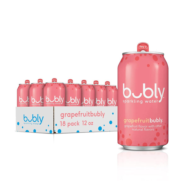 Bubly Sparkling Water, cans for good pack, 12 Fl Oz cans, Pack