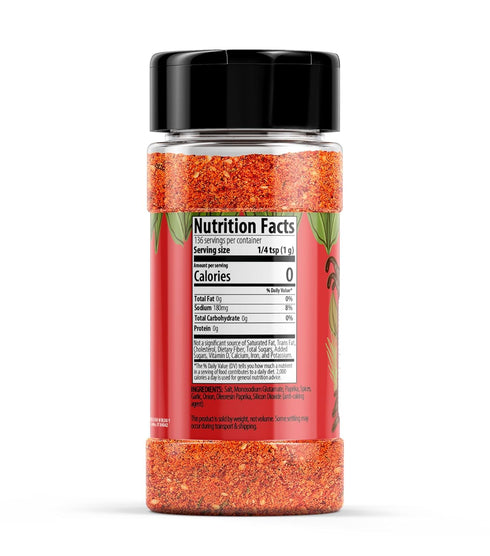 Unpretentious Red Fajita Seasoning, Spice Blend, Peppery & Savory, Fajitas & Tacos (4.8 Ounce)