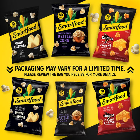 0.5 (Pack 40) Smartfood Popcorn, Sweet & Salty Kettle Corn, Ounce