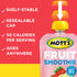 4.2 oz 8 Pack, Motts Fruit Smoothies Strawberry Banana, clear pouches, Non-dairy, Made With Oatmilk, Made With Real