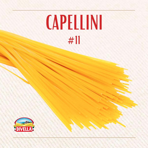 #11, 16 oz. Pack 3) Divella Angel Hair Pasta (Capellini Pasta of - Authentic Italian Pasta Made with Durum Wheat