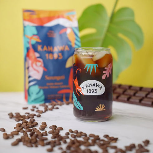 1893 24 Oz Kahawa Whole Bean Coffee Dark Roast Serengeti Blend - As Seen on Shark Tank, Low Acid, High Antioxidants