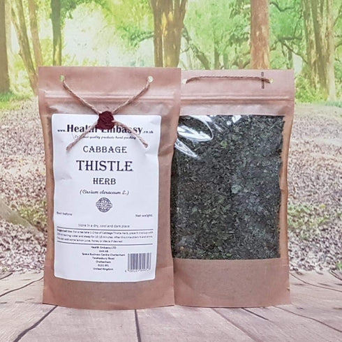 (100g) Health Embassy Cabbage Thistle Herb | Cirsium oleraceum L | Herbal Tea
