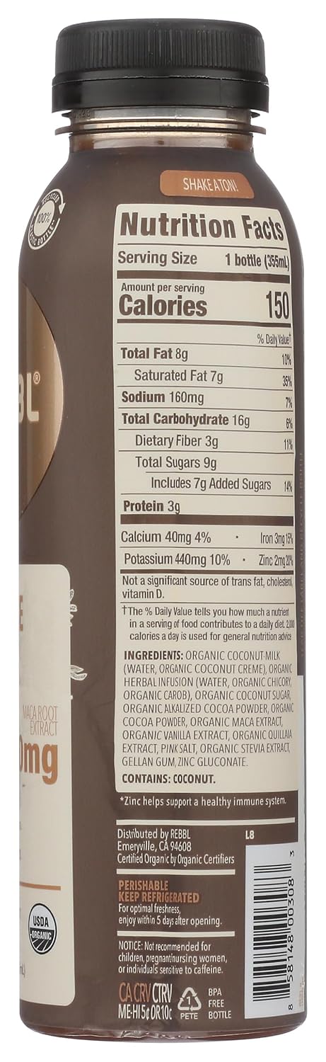 12 REBBL Organic Maca Mocha Elixir, FZ