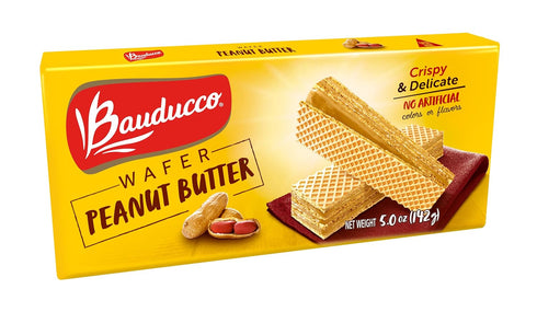 Bauducco Peanut Butter Wafers - Crispy Wafer Cookies With 3 Delicious, Indulgent