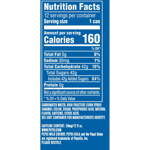 Pack 12 oz, 36 Pepsi Wild Cherry Soda, Fridge Bundle, fl Cans