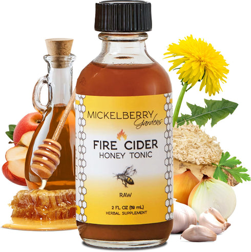 Fire Cider Apple Cider Vinegar Honey Tonic with Organic Turmeric Root, Ginger