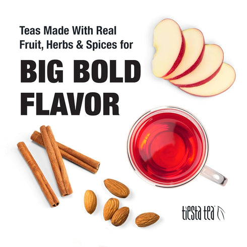 50 6.2 Tiesta Tea - Nutty Almond Cream, Premium Loose Leaf, Cinnamon Almond Herbal Tea Blend, Non-Caffeinated, Make Hot