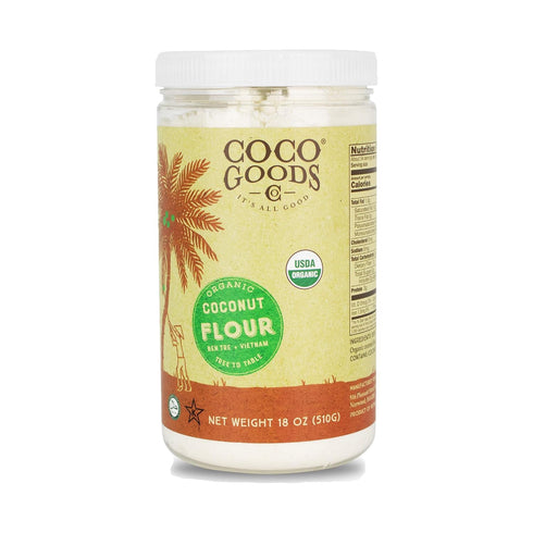 18 oz/ 1.13 lbs CocoGoodsCo Vietnam Single-Origin Organic Coconut Flour