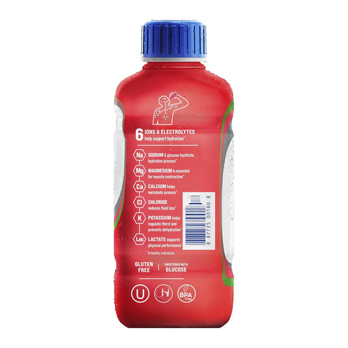 21 Oz (Pack 12) Electrolit, Electrolyte Beverage, Watermelon-Lime, Fl bottle