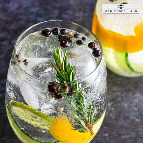 6 Raw Essentials Italian Juniper Berries - Piney and Resinous - Gin Flavoring, Brining, and Marinades - Non-GMO, Gluten