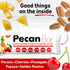 (1.4 oz 12 Pack Collin Street Bakery Pecan Bar - Chewy Breakfast Bar & On-the-Go Snack - Grain Free, Oat Free, Gluten